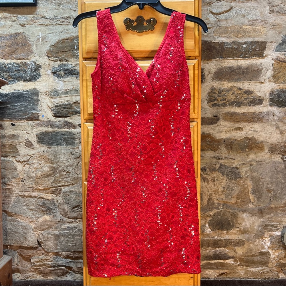 Ruby Rox Red & Silver Sequin Party, Christmas, Or… - image 1